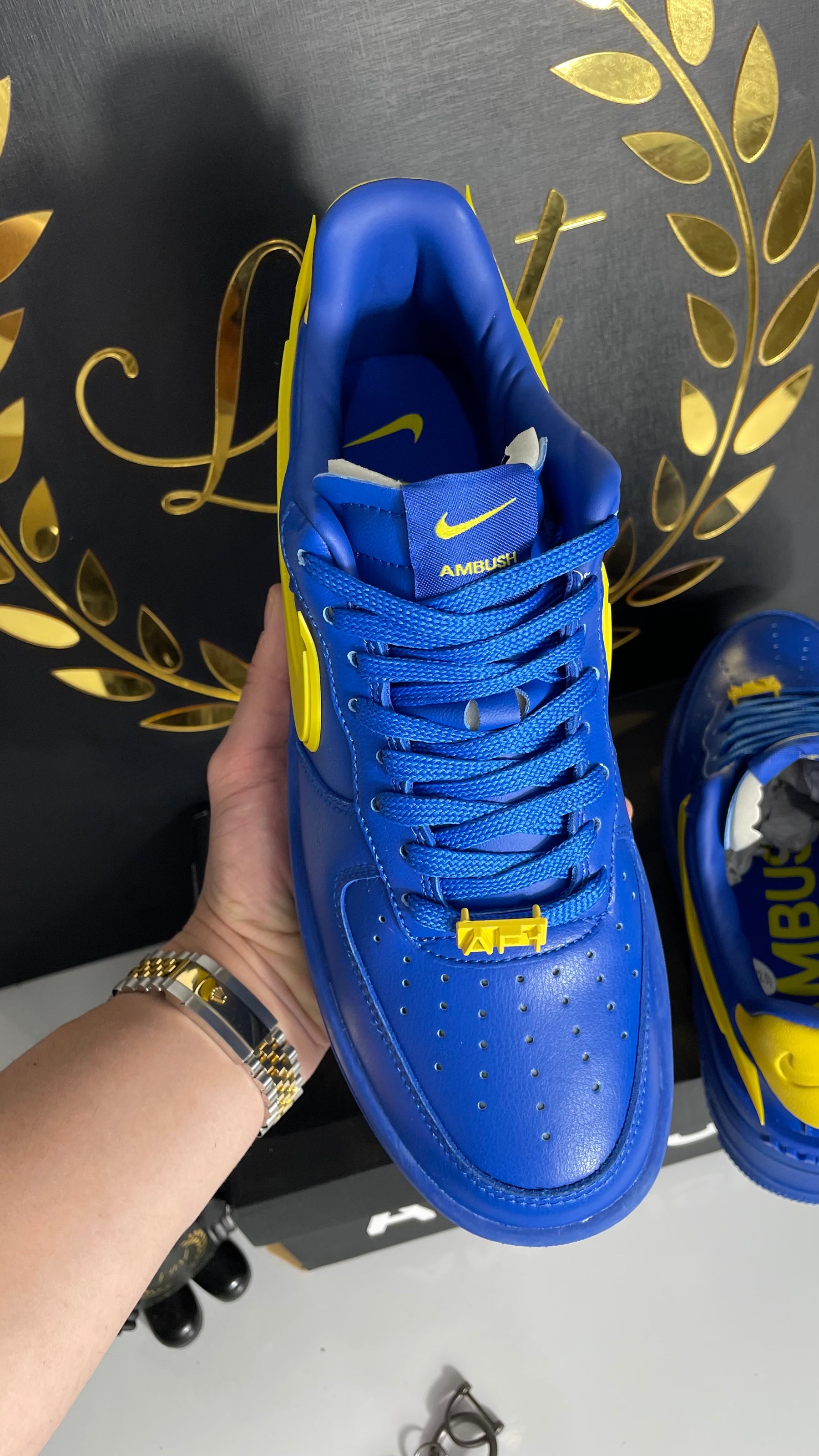 Ambush X Nike Air Force 1 Blue Visitar > Yellow (PRONTA ENTREGA) Tamanho 42