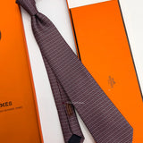 Gravata Hermès Red White