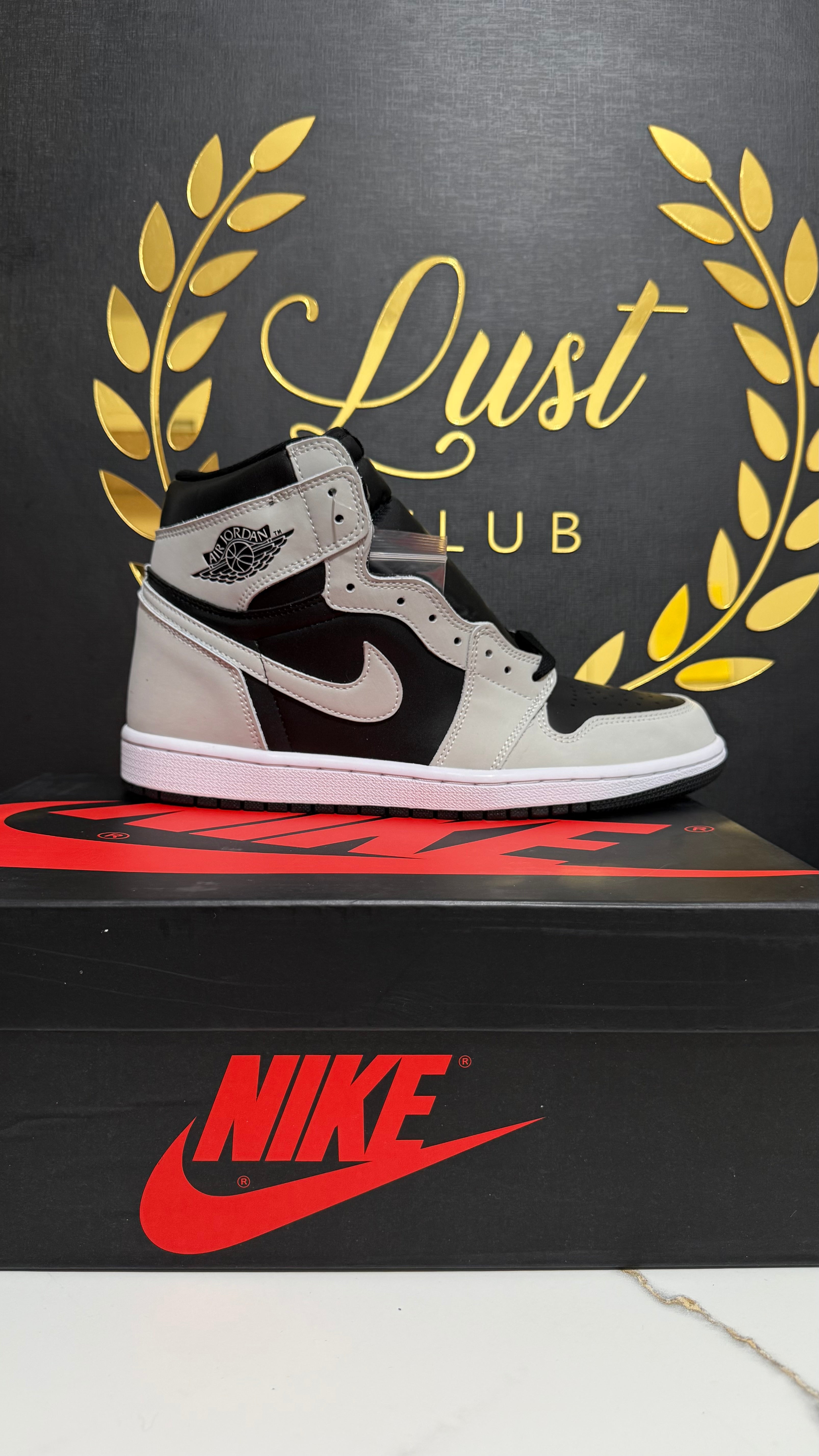 Jordan 1 Retro High Shadow 2.0-Black White Light Smoke Grey (PRONTA ENTREGA) Tamanho 41