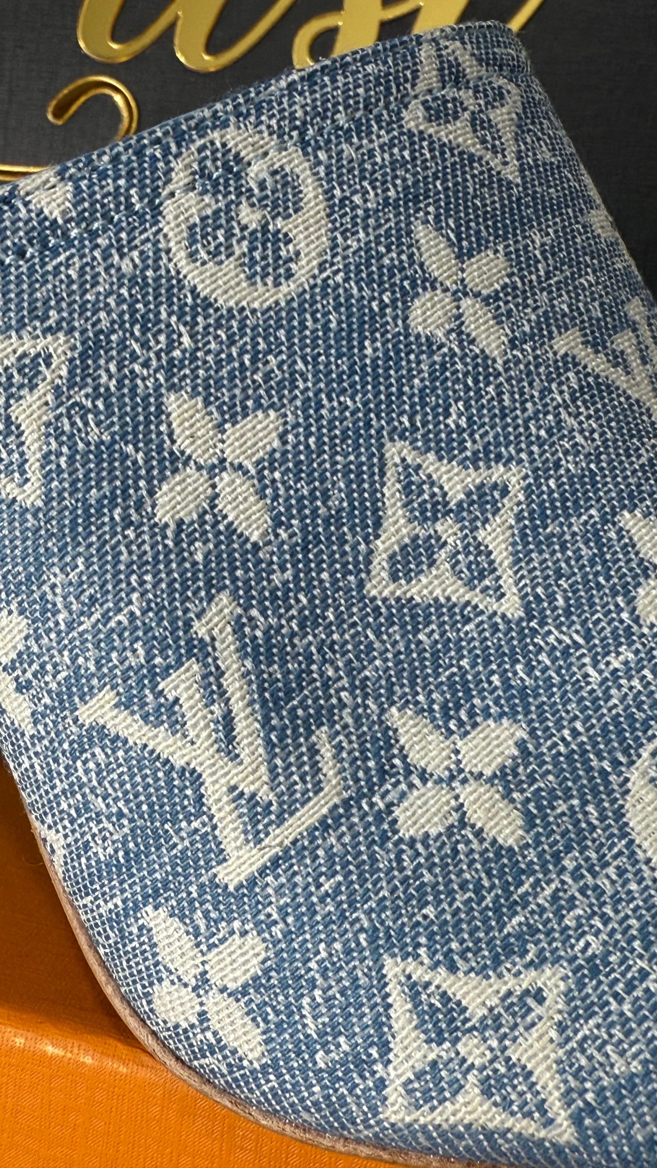 LV Sandália Denin 3D Damier