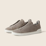 ZEGNA Triple Stitch™ no Tom Cinzento Mesclado em Camurça