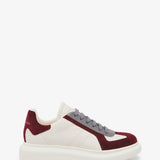 Men's Oversized Retro Sneaker in Off Whiteburgundygrey