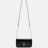 Saint Laurent Cassandre Leather Phone Pouch