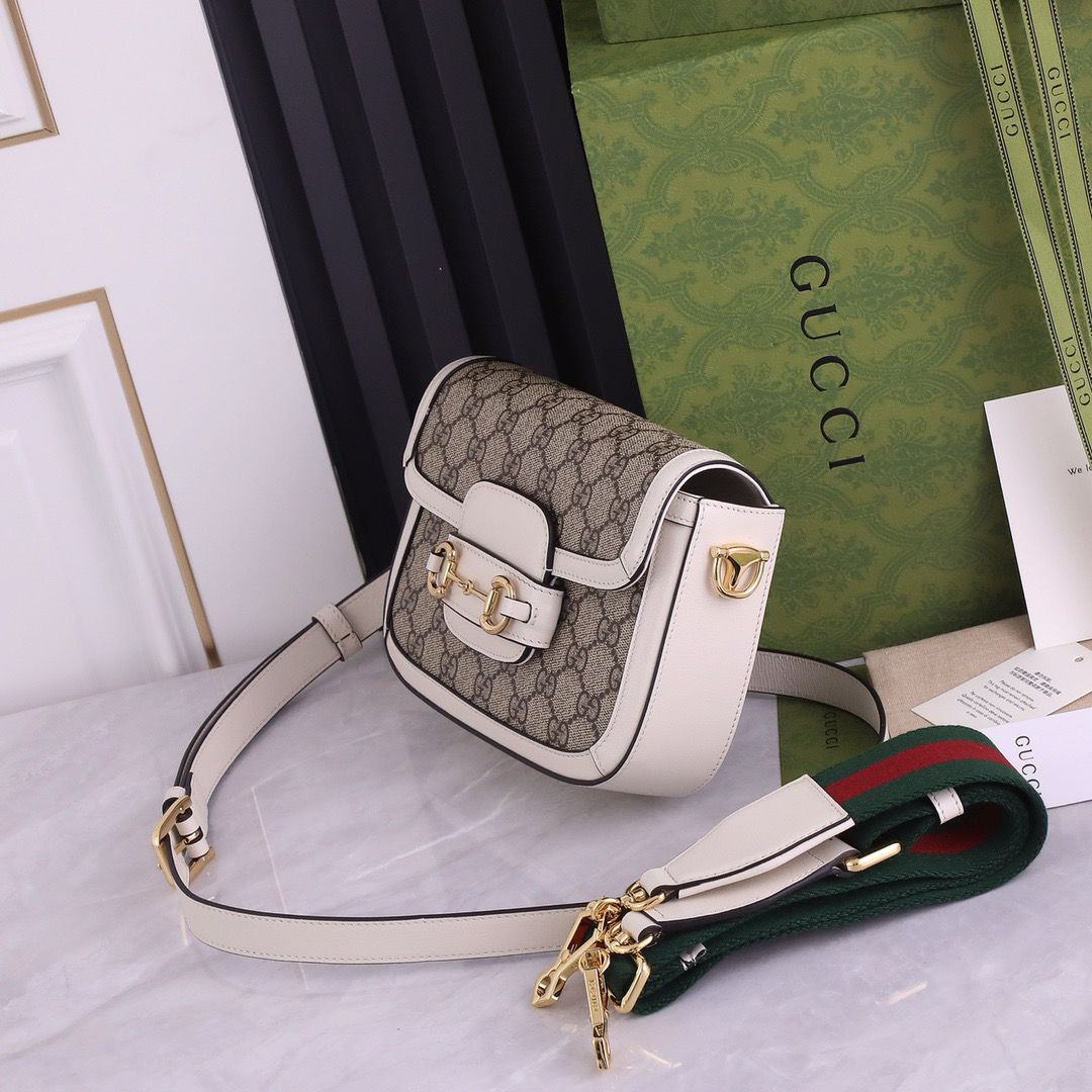 Gucci Horsebit 1955 Mini Bag GG Supreme Canvas