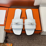 Hermes Gabriel Sandal Noir White