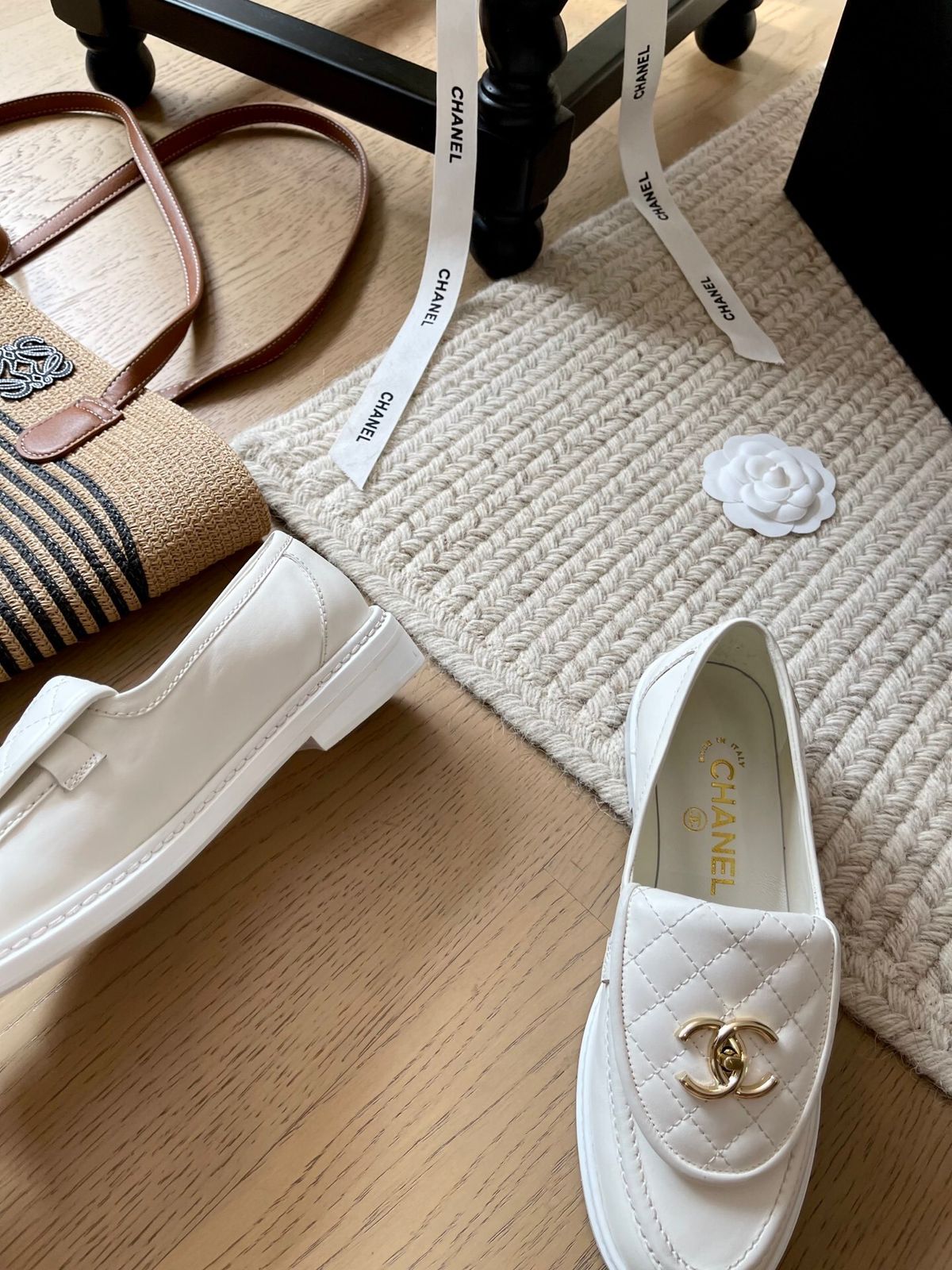 MOCASSIM CHANEL WHITE (Pronta Entrega) Tamanho 36