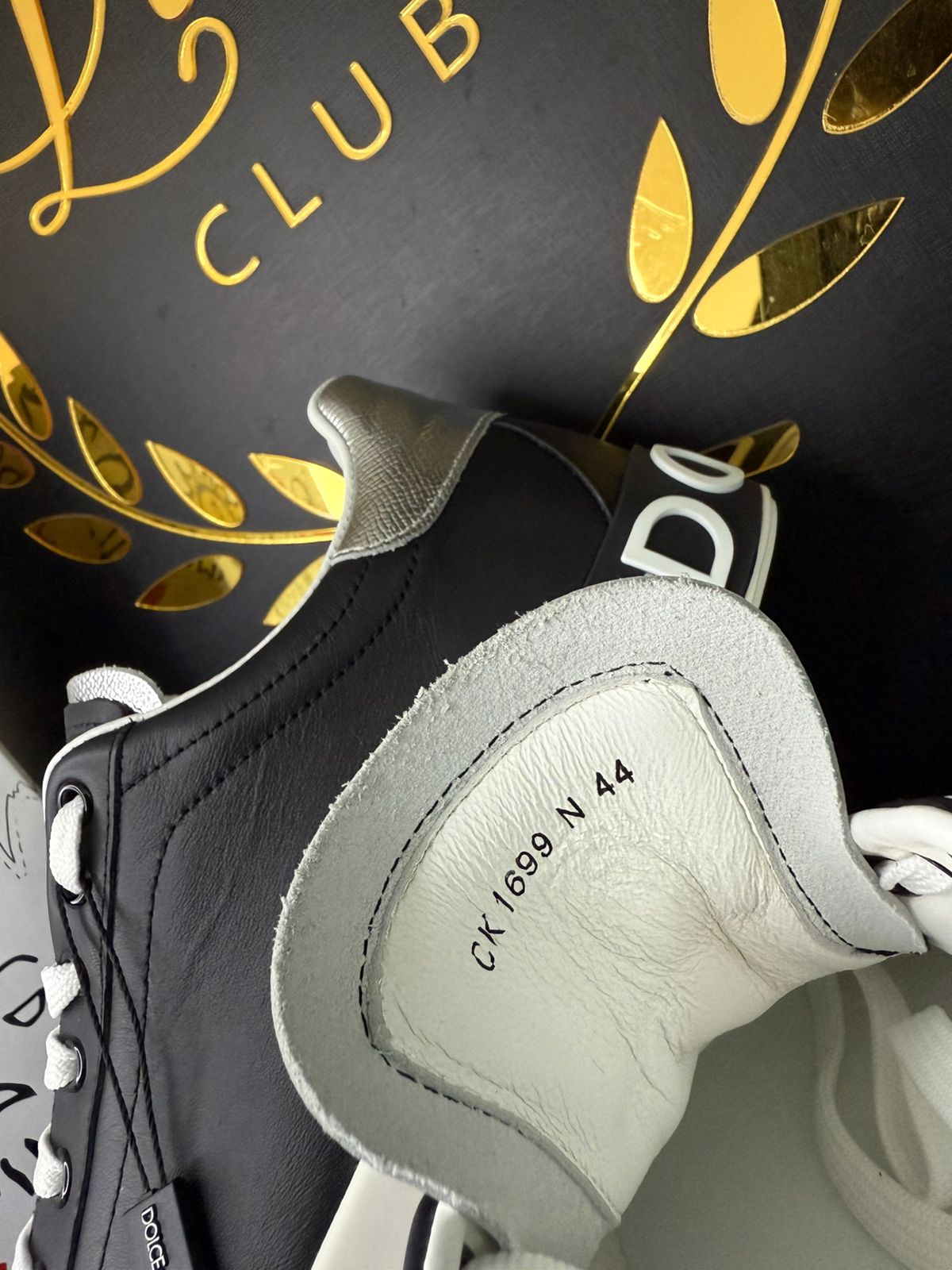 Tenis Dolce & Gabbana Portofino Black Silver (PRONTA ENTREGA) Tamanho 42