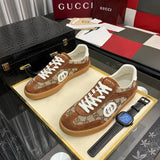 Gucci G75 Interlocking G - Brown Suede