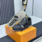 Tenis Louis Vuitton Trainer Low Black Grey (Pronta Entrega) Tamanho 40