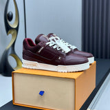 Tenis Louis Vuitton Trainer Low Signature Red