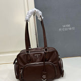 Bolsa Prada Women Tote Leather Brown