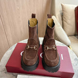 Bota Gucci Horsebit com plataforma
