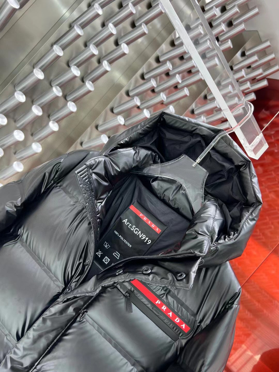JAQUETA PRADA PUFFER COAT BLACK