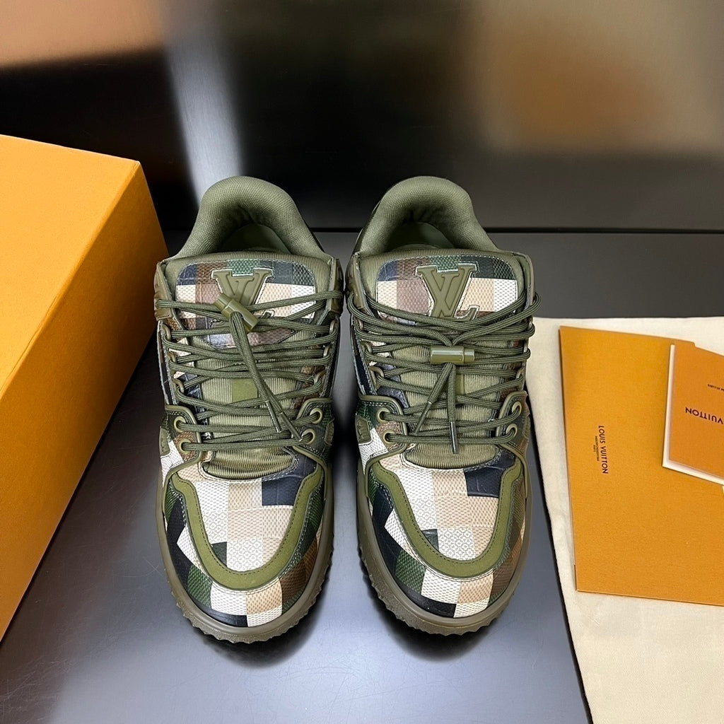 Trainer Maxi Sneaker Green Damoflage Damier