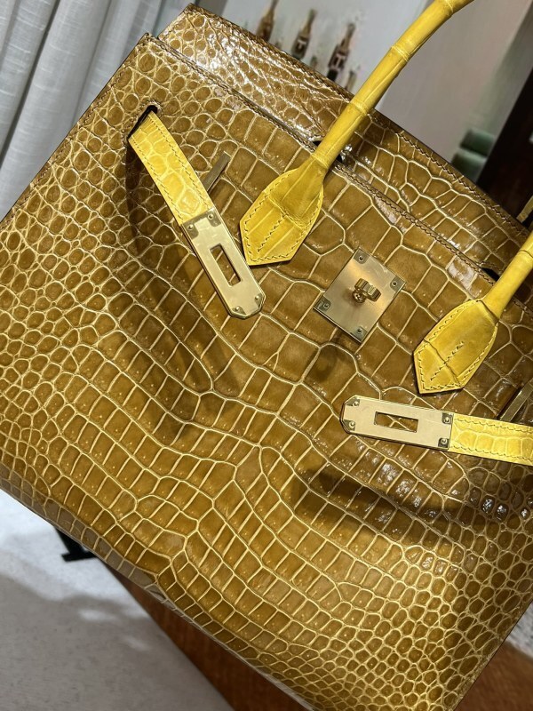 Bolsa Hermès Handmade Tote 30 Gold