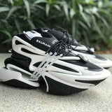 Balmain Unicorn Low-Top Black White