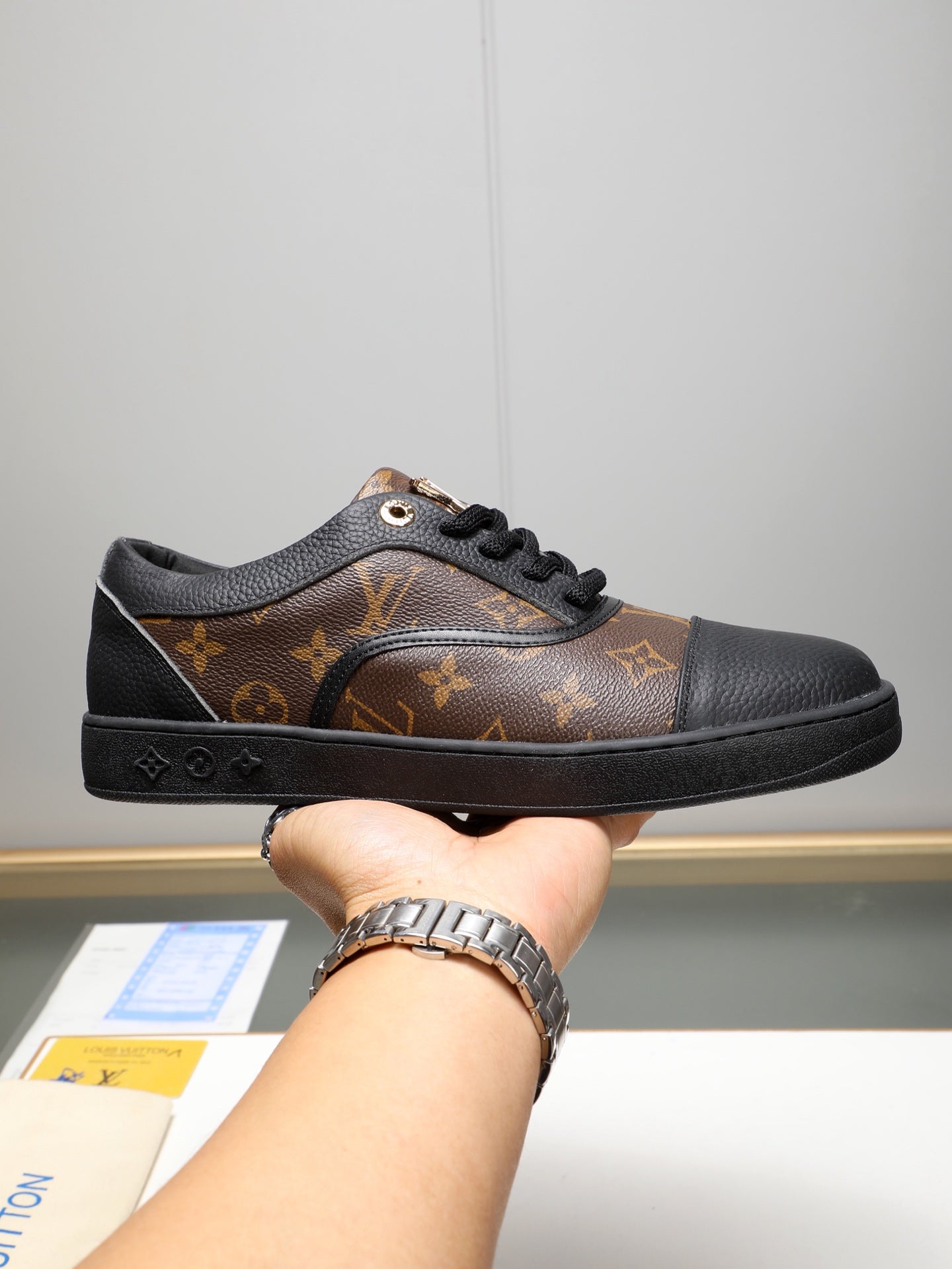 Tenis LV Match Up Monogram Brown Eclipse