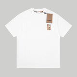 Camiseta Burberry White Logo Beige
