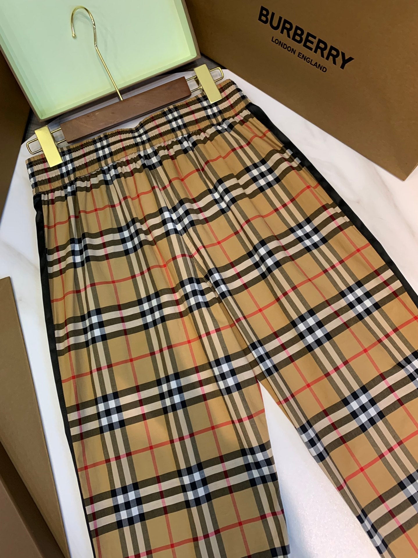 Calça Burberry Vintage Check high-waisted Trousers