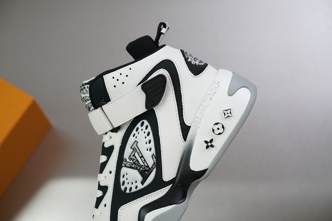 Louis Vuitton LV Trainer High Top White Black