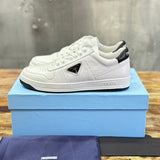 Prada Downtown Low Top Sneakers Leather White White Black