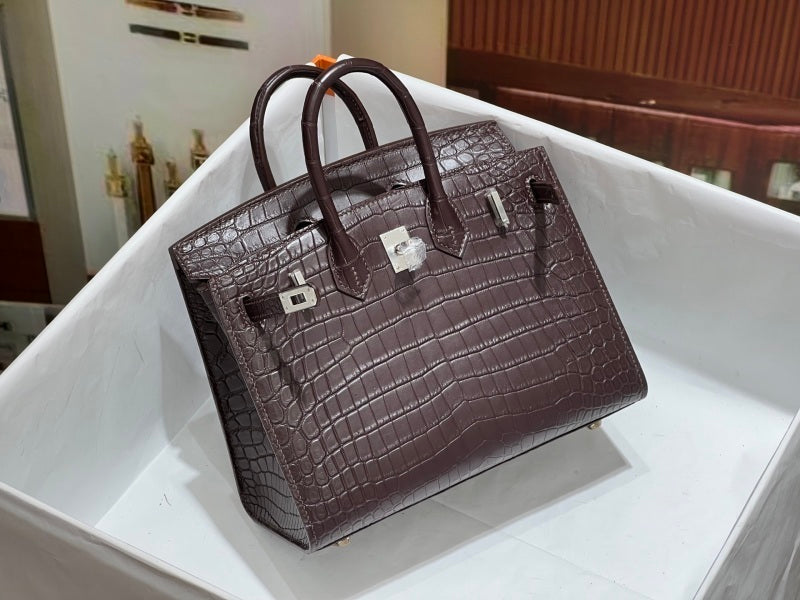 Bolsa Hermes Birkin 25cm P0 Pantine Swift Leather