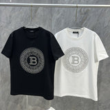 Camiseta Balmain T Shirt Logo Black White