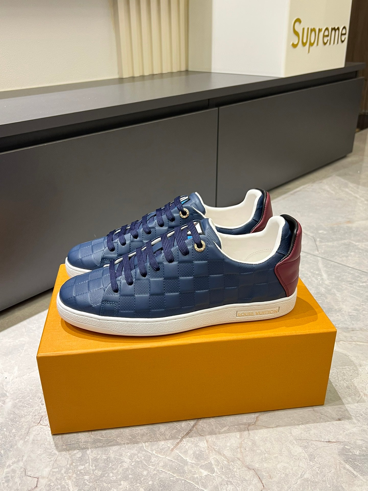 Tenis LV Mirror Monogram Blue Brown