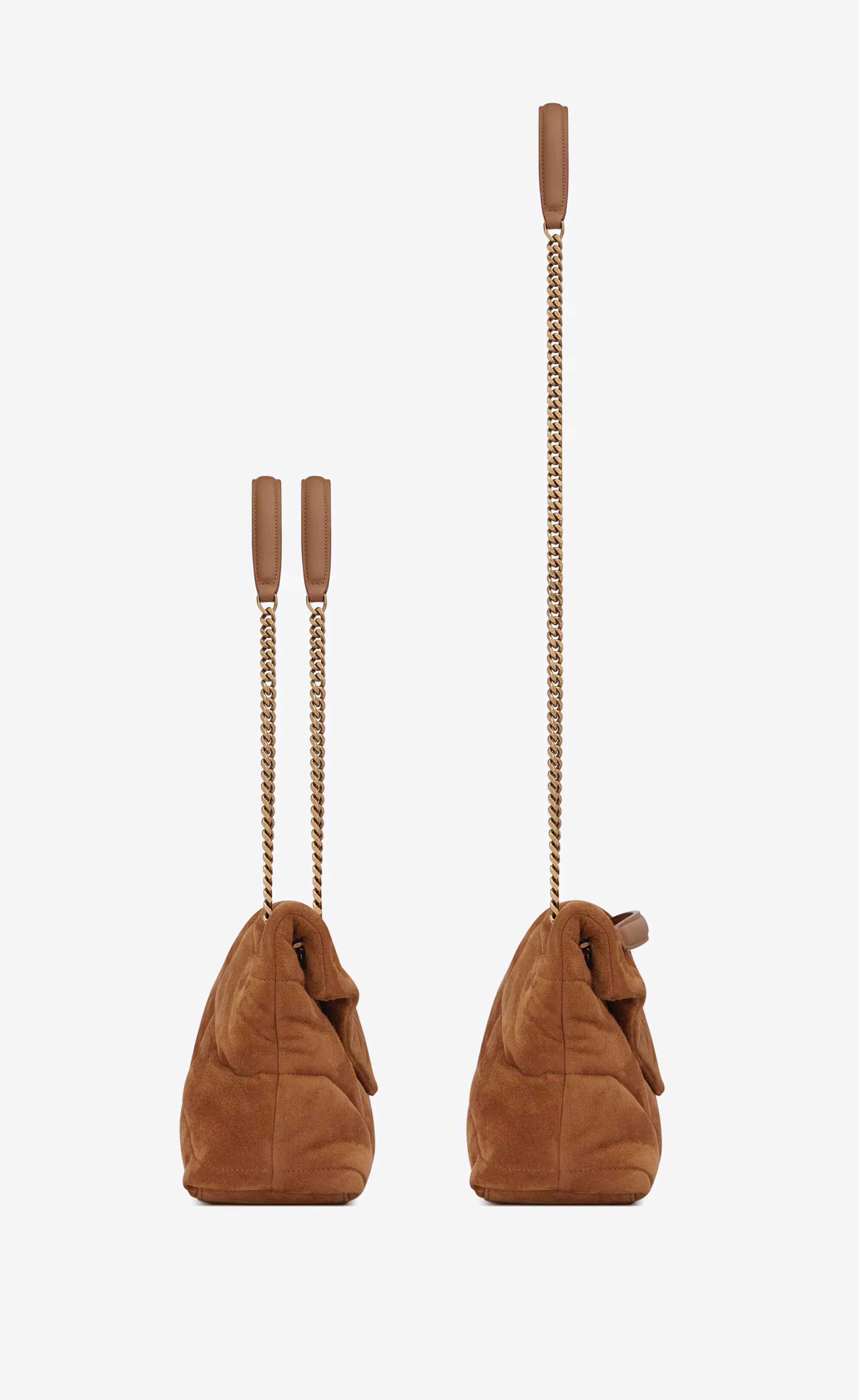 BOLSA Saint Laurent PUFFER em camurça