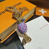 Chaveiro Lv Monogram Sweets Blue