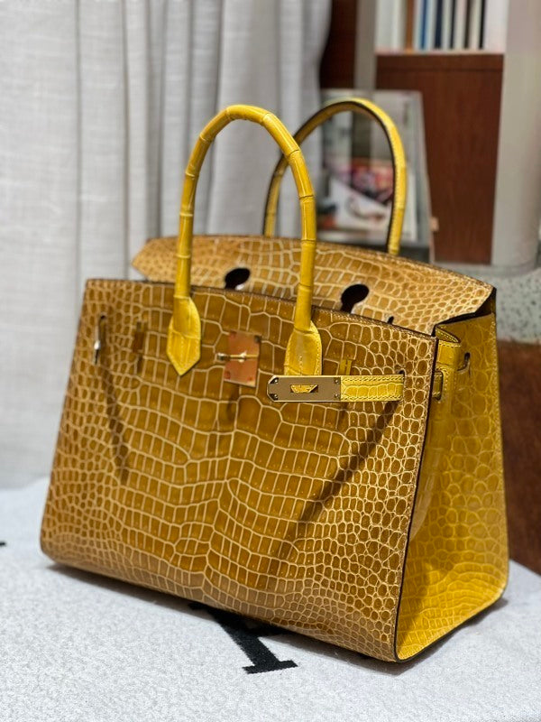Bolsa Hermès Handmade Tote 30 Gold