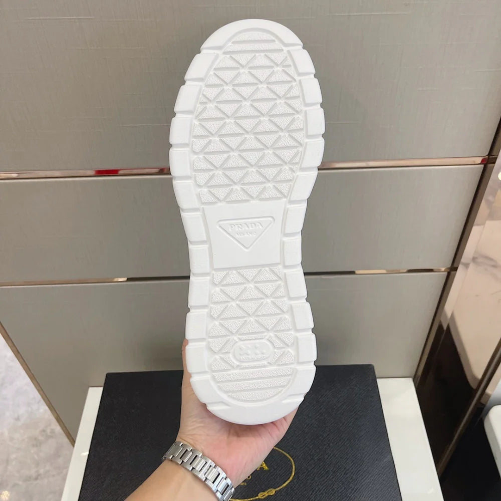 Prada Downtown Low Top Sneakers Black White