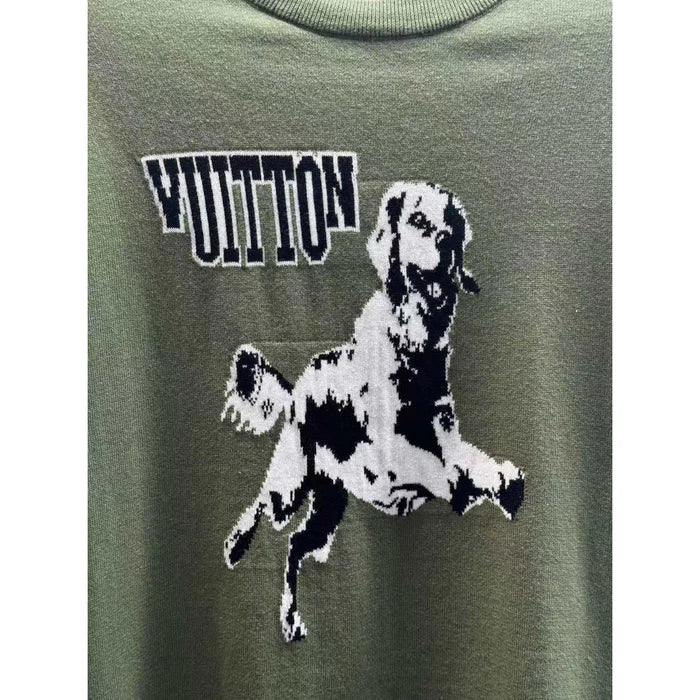 Camiseta Louis Vuitton Green Golden Retriever