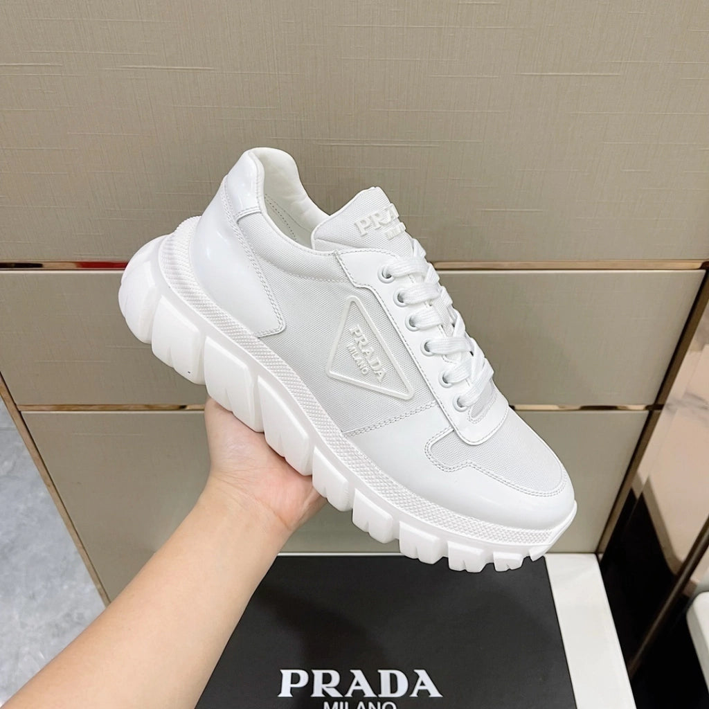 Tênis Prada Low Top White Solado Alto