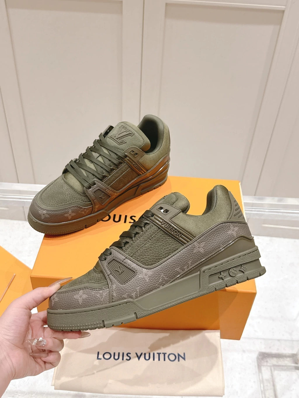 Louis Vuitton LV Trainer Green