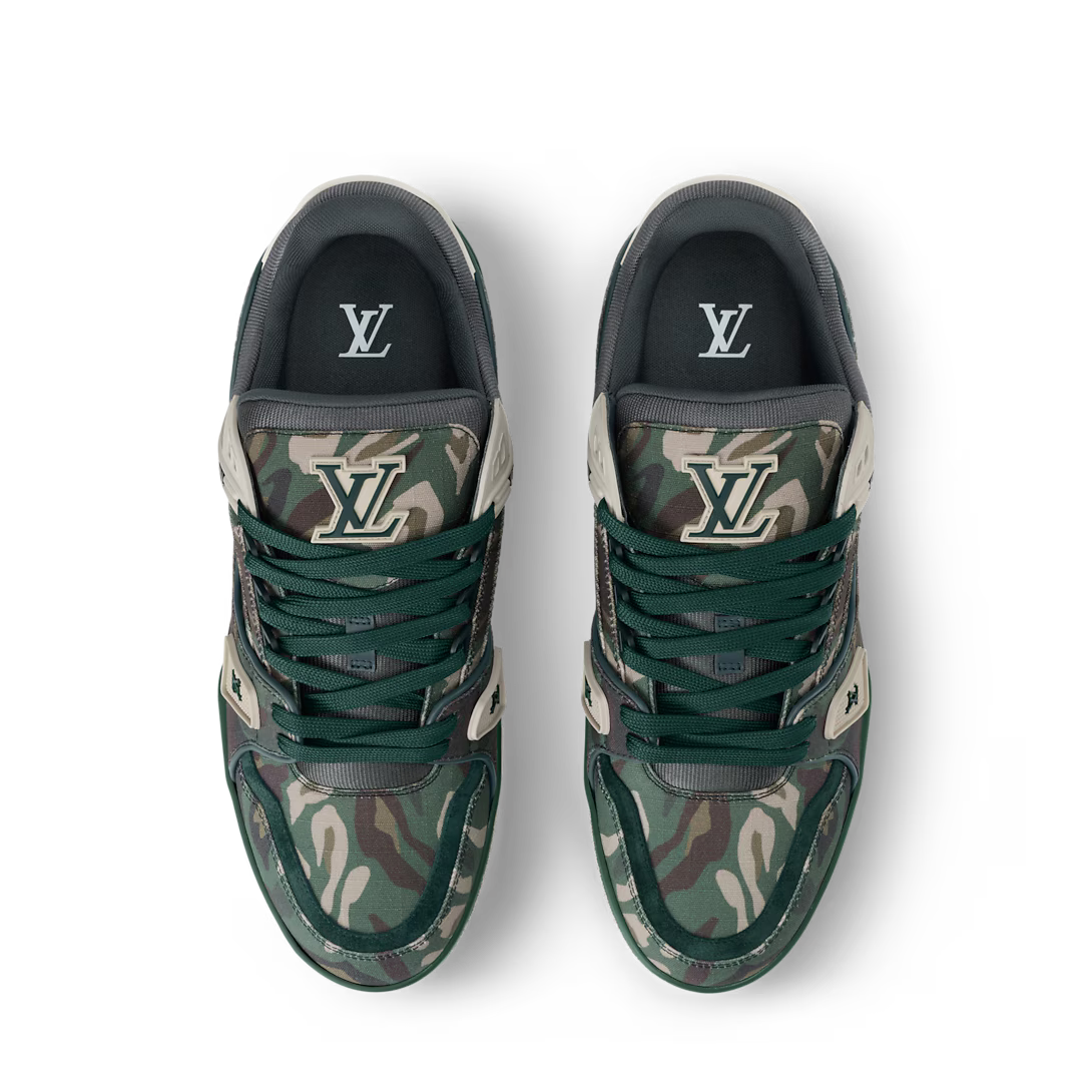 LV Trainer Camo - Printed Green