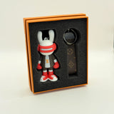 Chaveiro Bag Charm Lv Red Rabbit Key Chain