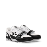 Louis Vuitton LV Trainer Low Velcro Strap Monogram Denim Black