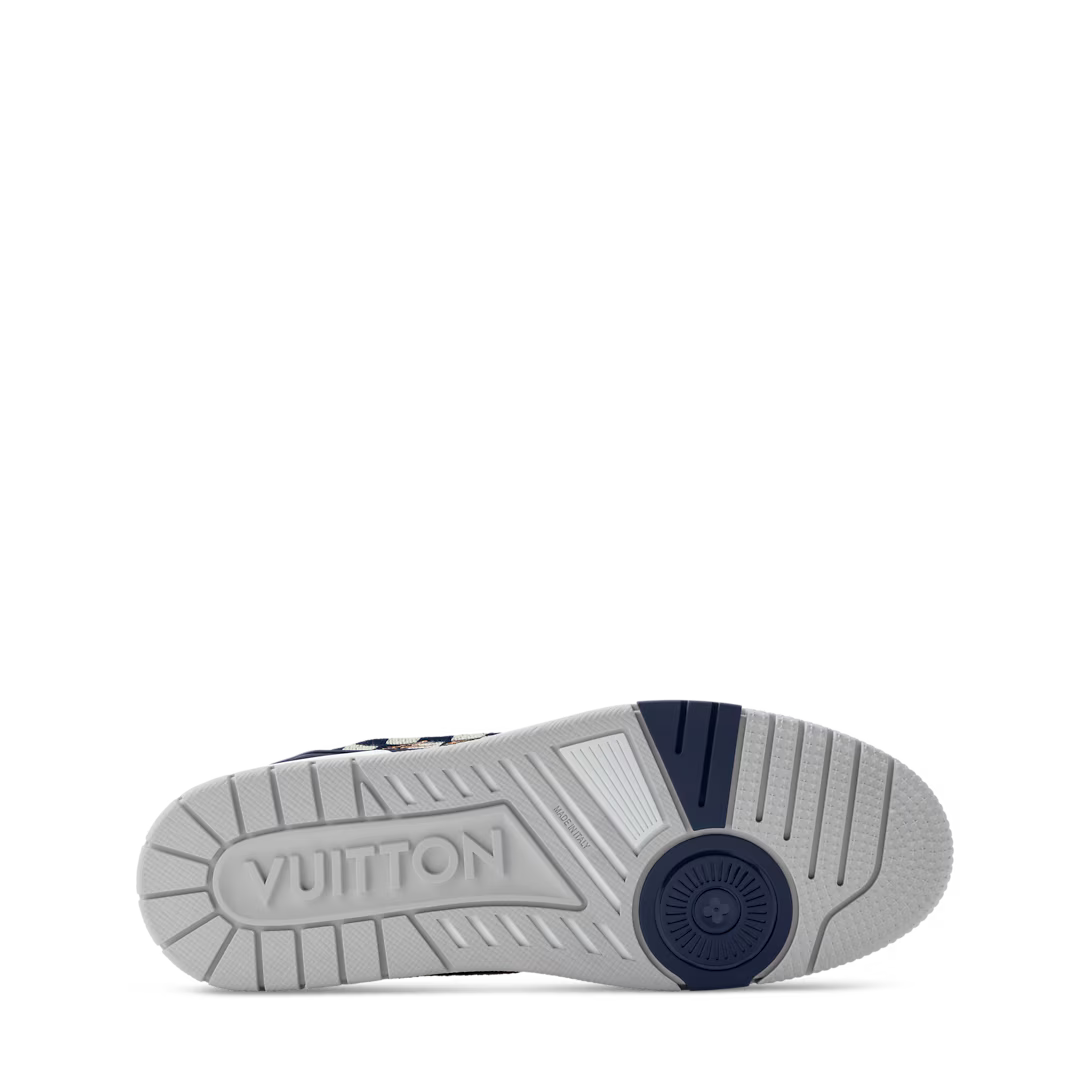 Louis Vuitton LV Trainer Monogram Denim White Blue