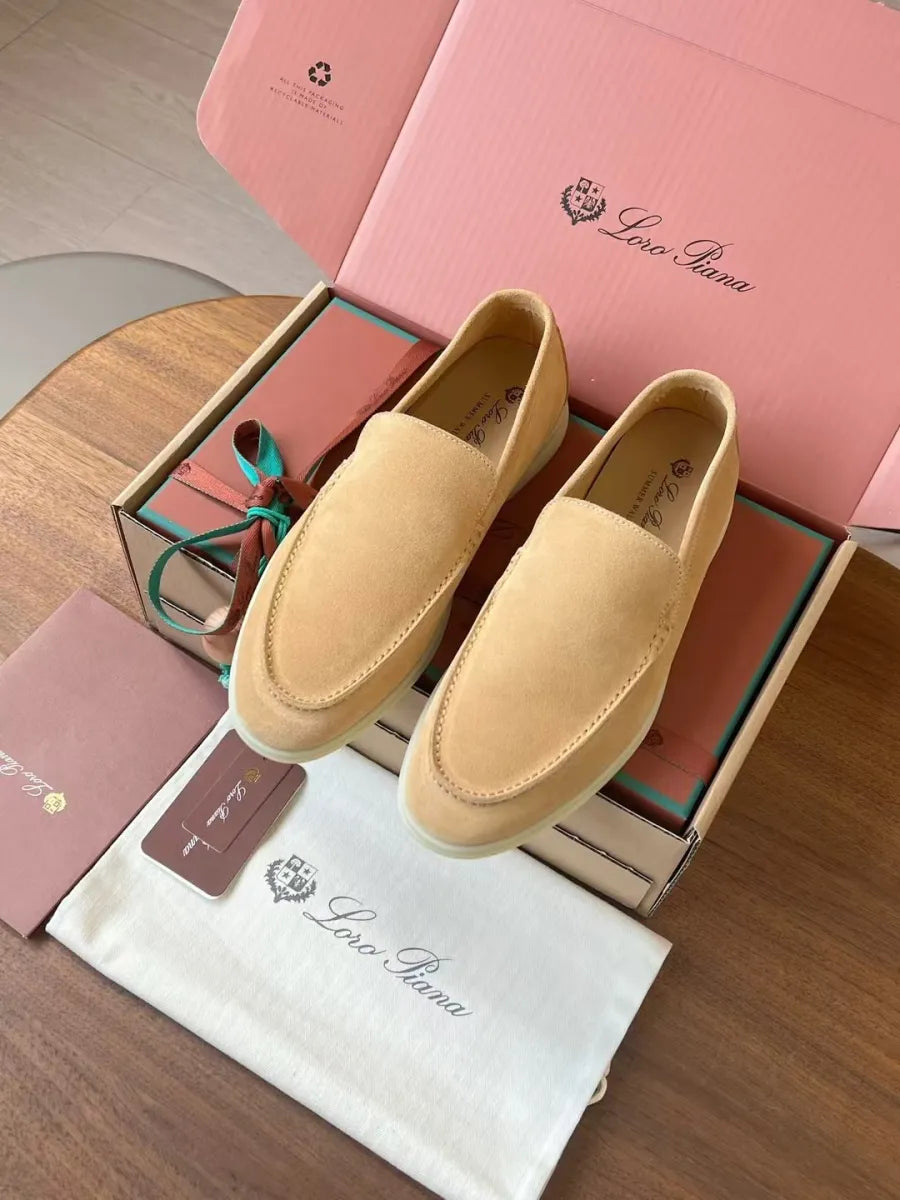 Mocassim Loro Piana Beige