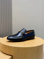 Sapato Gucci Emerald Horsebit Leather Black