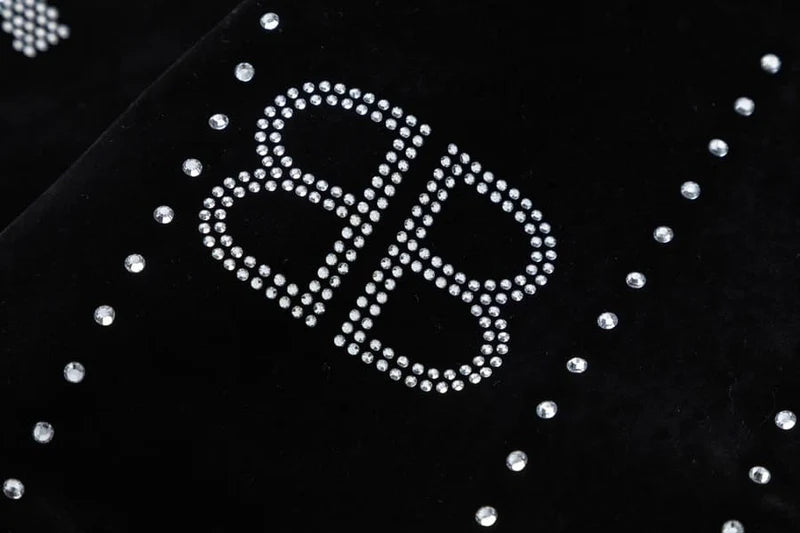 Jaqueta Balenciaga Silver Studs Preta