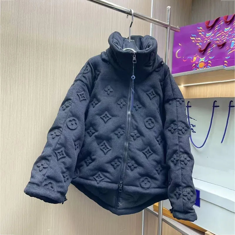 Jaqueta Louis Vuitton Black Monogram Boyhood Puffer