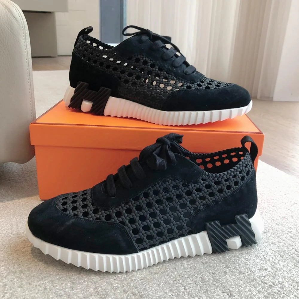 Tenis Hermès Bouncing Furado Black