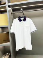 Polo Gucci White Gola Red