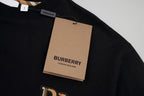 Camiseta Burberry Black Logo Beige (Pronta Entrega) Tam P