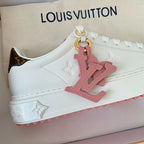 Time Out Debossed Monogram Leather White Pink (Pronta Entrega) Tam 35