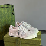 Gucci Screener Light Grey Leather