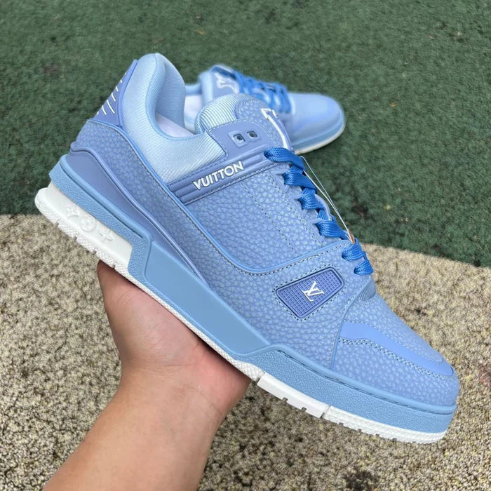 Louis Vuitton Trainer Light Blue White