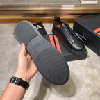 Tênis Zegna Triple Stitch Leather Sneakers All Black (Pronta Entrega) Tamanho 40